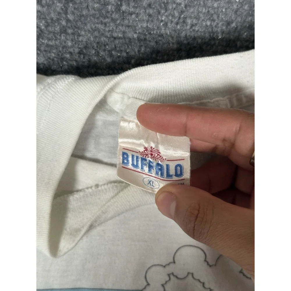 Vintage 80s Coors‎ Beer T Shirt Small Buffalo USA The Party's Over Graphic Rare